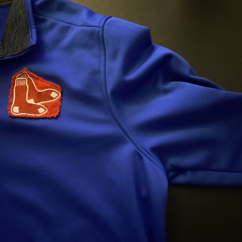 Under Armour Red Sox Men's Shirt XL Blue Heathered 1/4 Zip Pullover Long Sleeve gallery