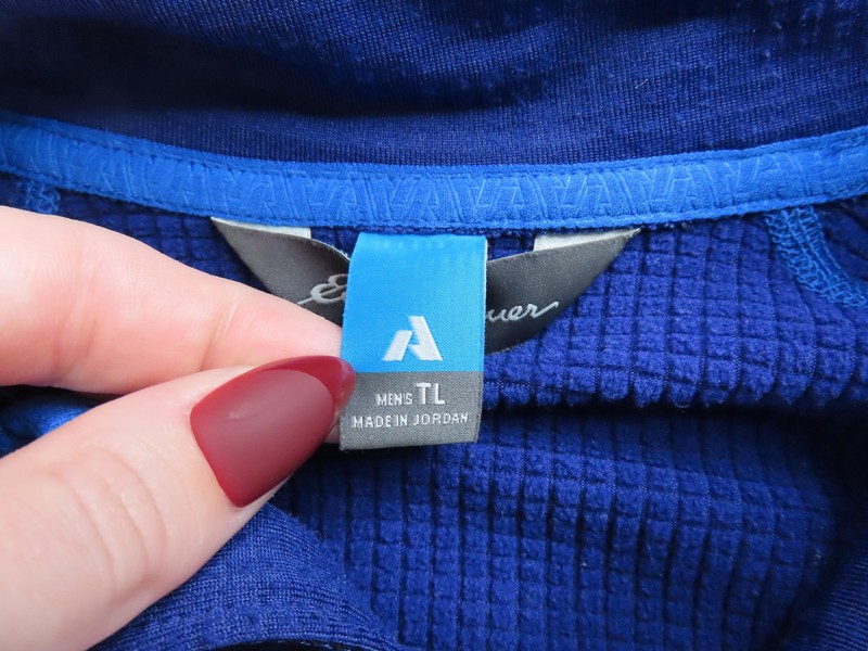 Eddie Bauer First Ascent Pullover Mens Large Tall Blue Thermal 1/4 Zip Hiking gallery