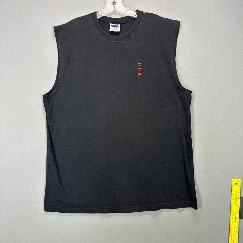 Fila Sport Mens VTG T Shirt Size L 90s Y2K 2000s Sleeveless Basketball Gym Black gallery