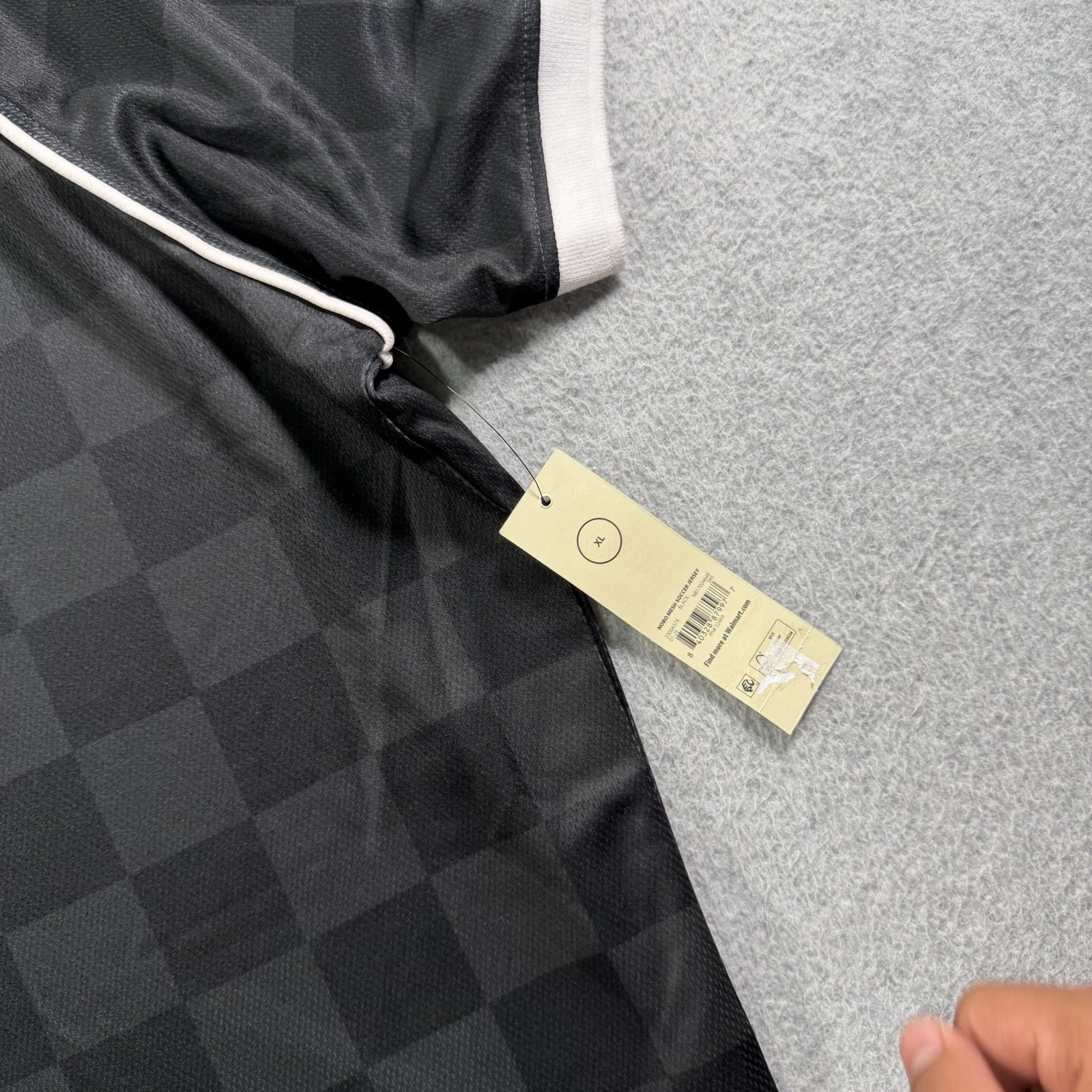 No Boundaries Mesh Soccer Jersey Men’s 2XL Black Checkered New York Streetwear gallery