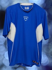 Under Armour Medium Fitted Heatgear Royal Blue/Gray Polyester and Elastane
