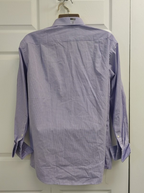 Sean John Mens Tailored Fit Button Up Dress Shirt voilet 17 gallery