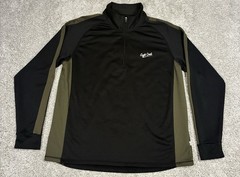 Ashworth Weather Systems Mens Large Black Long Sleeve 1/4 Zip Pullover Logo