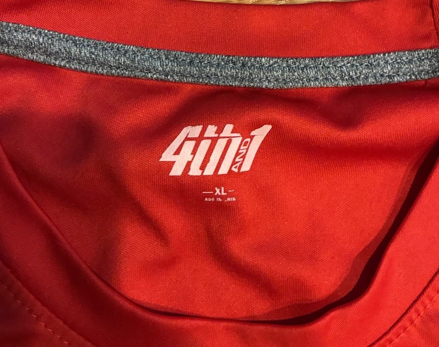 4th1 Youth XL Red Polyester Short Sleeve Crew Neck T-Shirt Breathable Logo gallery