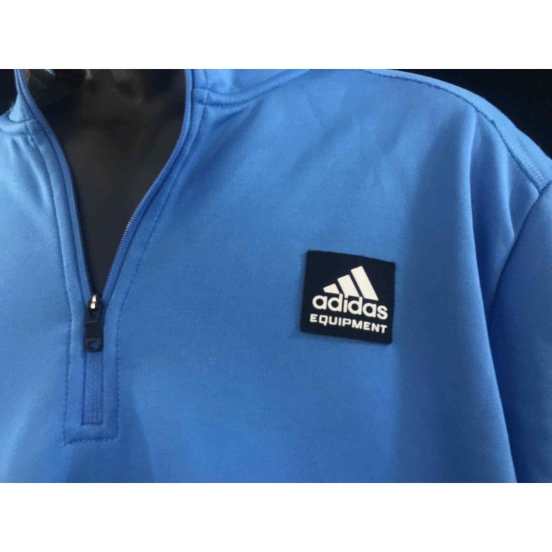 Adidas Equipment Golf 1/4 zip Pullover Baby Blue L New ADVR0824 gallery