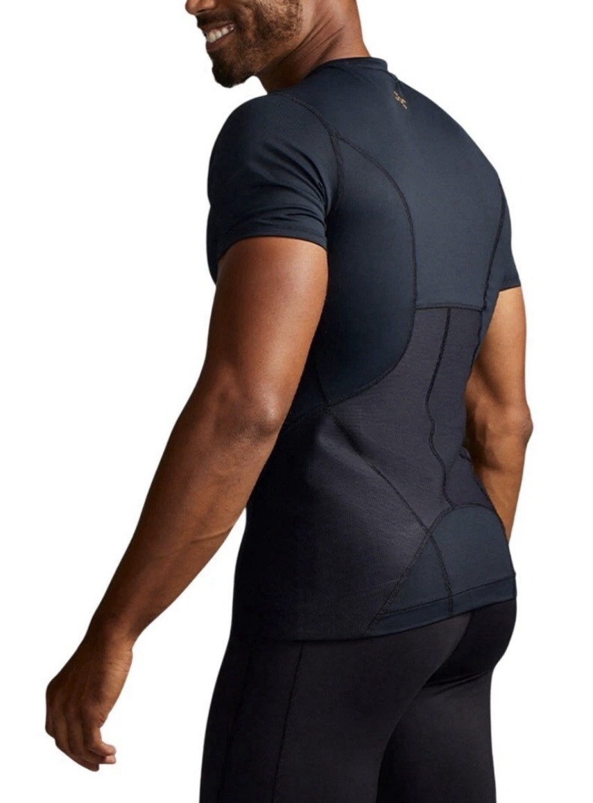 Tommie Copper Shirt Mens Large Lower Back Support Black Workout Stretch gallery