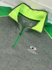 Bandon Dunes Links Pullover 1/4 Zip Men’s XL Grey Green 2015 Links Championship
