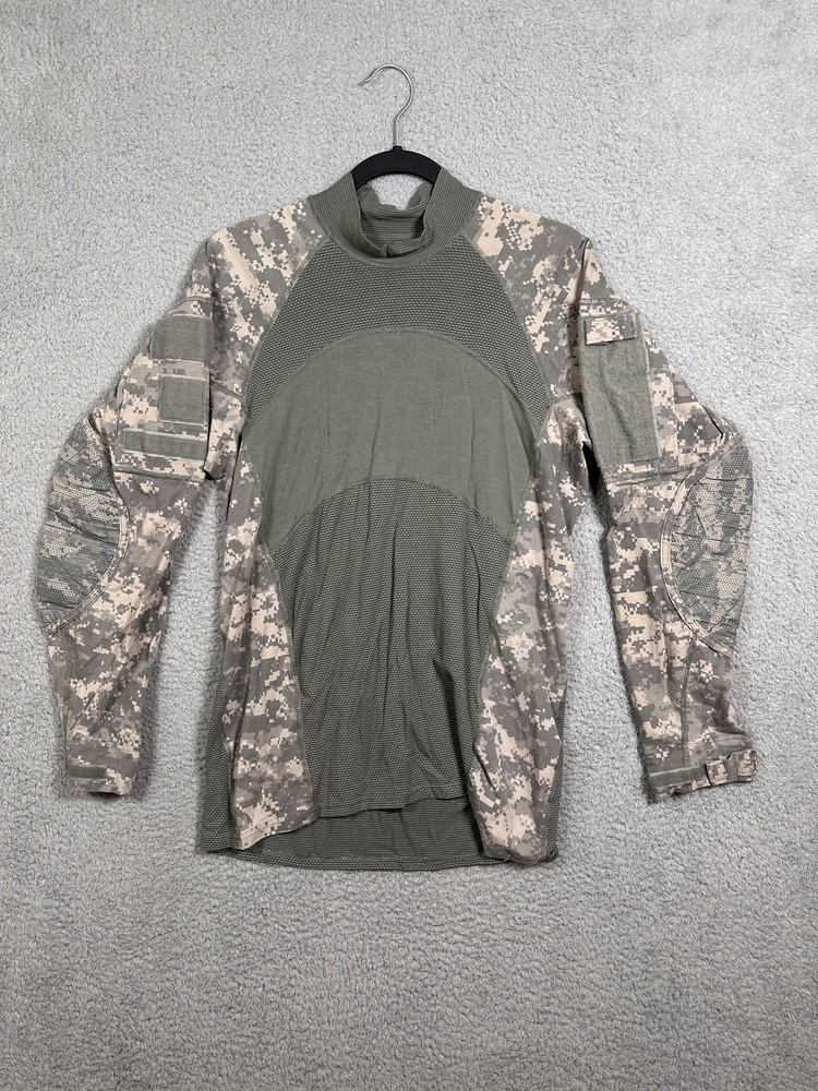 Massif Army Combat Shirt Mens Medium ACU Digital Camo FR Tactical Long Sleeve