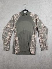 Massif Army Combat Shirt Mens Medium ACU Digital Camo FR Tactical Long Sleeve