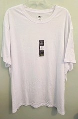 Athletic Works Men’s 4XL Moisture Wicking Tee WHITE Tri-Blend T-Shirt #10726