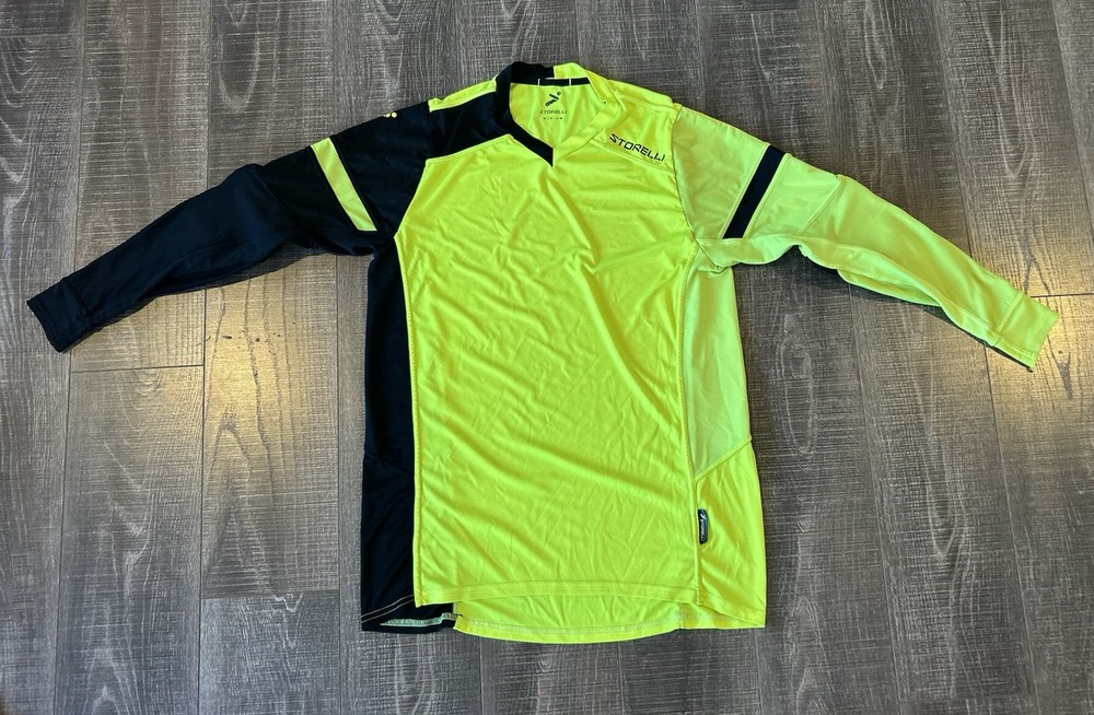 Storelli Exposed Gladiator Goalkeeper Jersey Neon Padded Breathable Size Medium