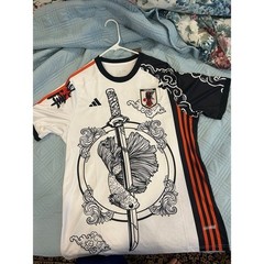 Adidas Japan Football Soccer Jersey Tsubasa Dragon Koi Fish Graphic Men’s XL