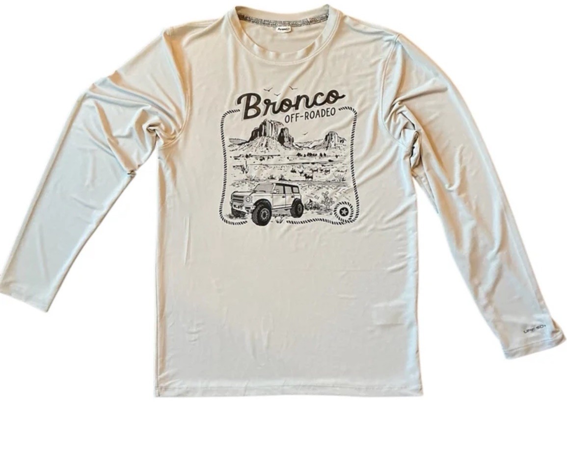 Paragon Extreme Performance Men's Bronco T-Shirt S Beige UPF 50+ Long Sleeve gallery
