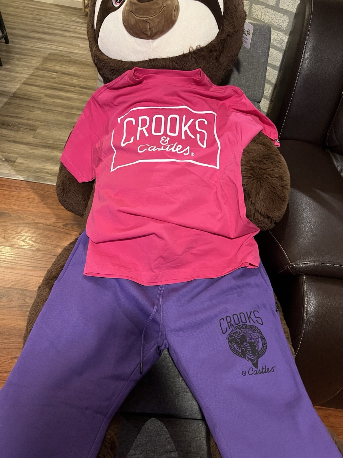 Crooks N Castles T-shirt And Sweats. Sz Small gallery