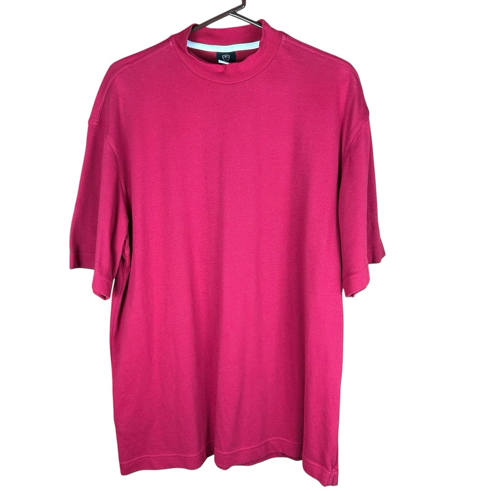 VTG Nike Tiger Sunday Red Mock Neck Polo Men’s XL Short Sleeve Shirt Used gallery