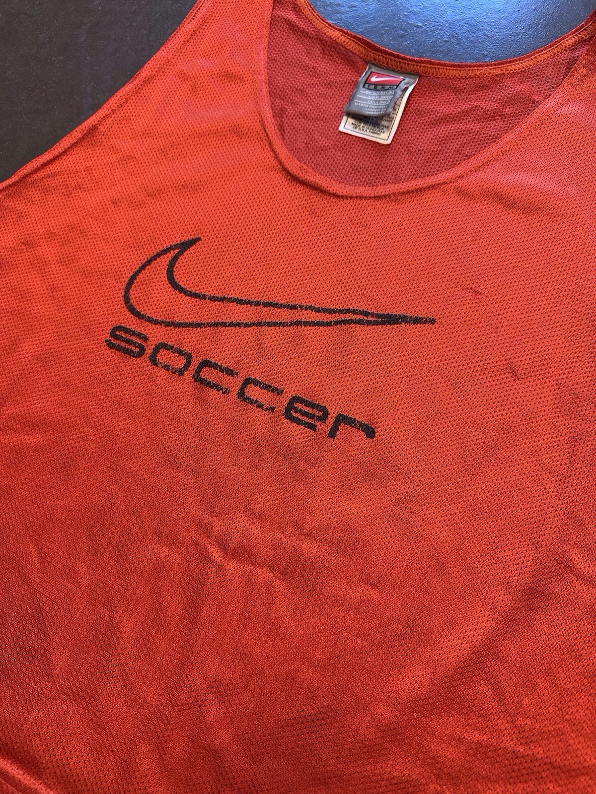 Nike Soccer VINTAGE 90’s Mesh Team Crop Tank Top OS Orange gallery