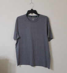 Tek Gear Essential Men’s T-Shirt Size L Oxford Grey Heather Cotton/Poly NWT NEW