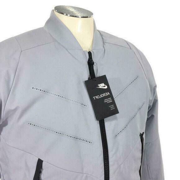 🔥Nike Sportswear Aeroloft Bomber Gray Black Jacket 863726-012 SMALL NWT $325.00 gallery