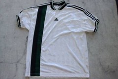 Vintage Adidas Men’s Sports Top Shirt Made in Malaysia White Size L