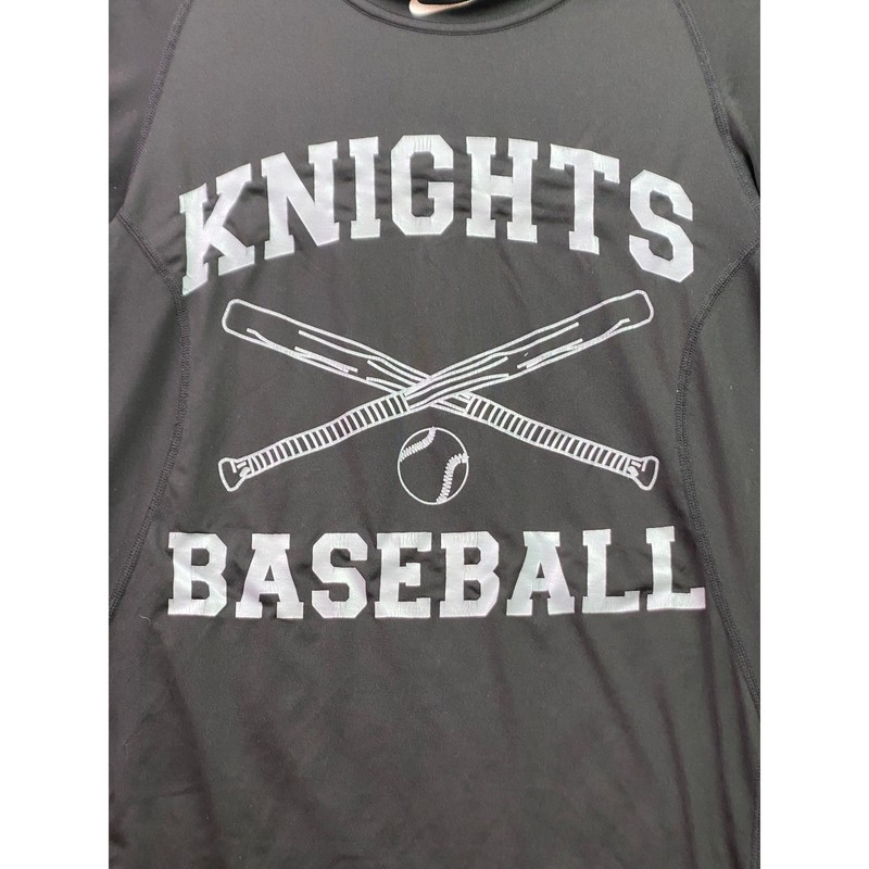 Knights Baseball Shirt Mens Small Nike Dri-FIT Spell Out Center Swoosh Athletic gallery