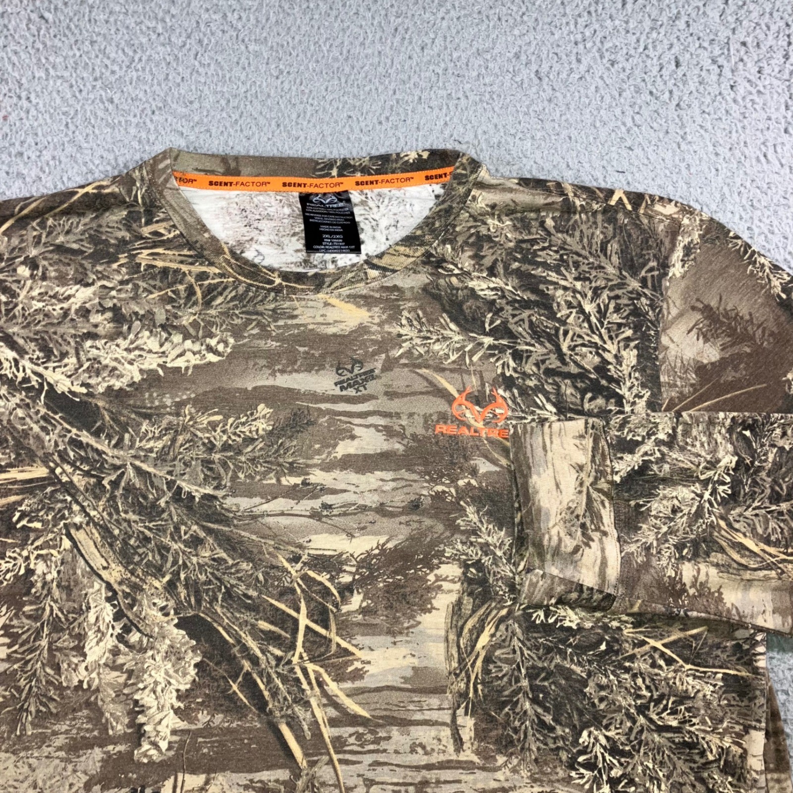 Realtree Shirt Men 2XL/3XL Camo Scent-Factor Performance Hunting Outdoor Utility gallery