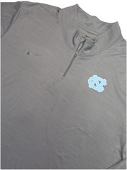 Nike Dri-FIT UNC Tar Heels Quarter Zip Pullover Gray 4XT Tall Men’s 4XL NCAA