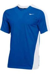 Nike Team Baseball Practice One Button Henley Medium Blue BQ5399-494