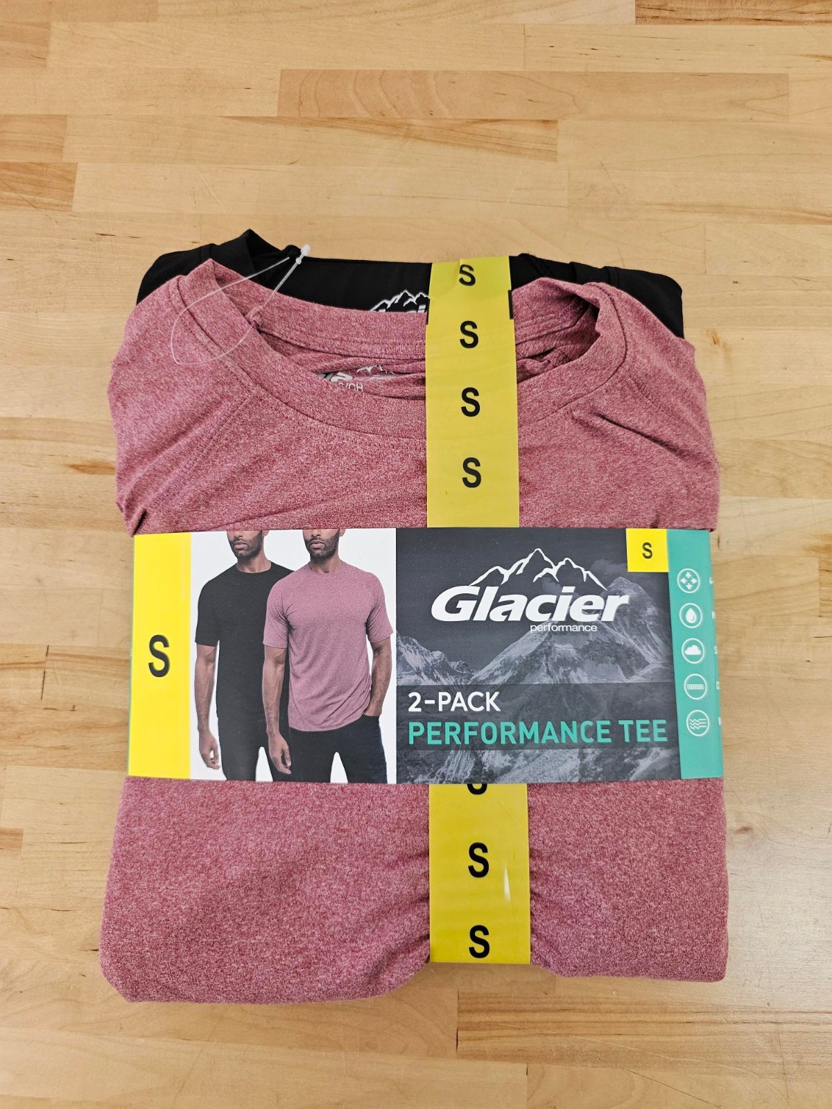 S / SMALL - BLACK / RED - Glacier Men's Performance Everyday Tee T-Shirts gallery
