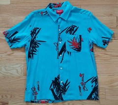 Vintage SUPREME Bamboo 2013 Rayon Button Up safari tropical hawaii Scarface Vtg