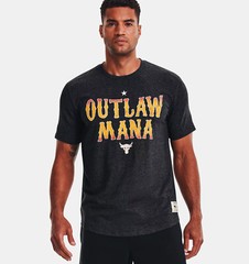 Under Armour Men’s Project Rock Outlaw Short Sleeve 1369138 Black Size L NWT