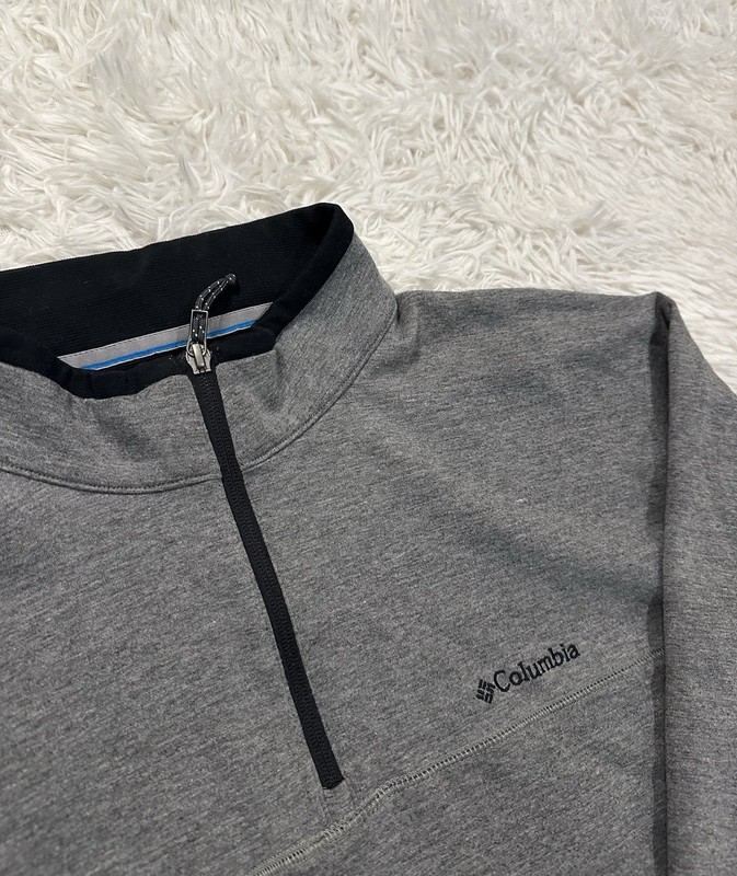 Columbia Omni-Shield Men’s Activewear Quarter Zip Up Gray/Black - Size XL gallery