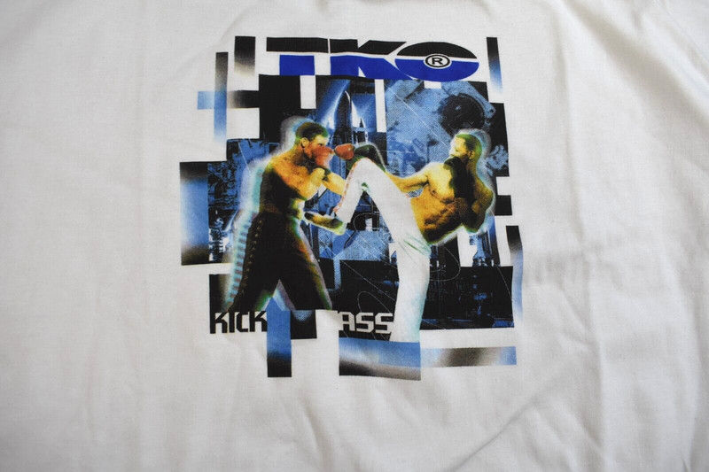TKO Performance Wear Mens Boxing Kick Ass White Muscle Tank Shirt NWT M-2XL gallery