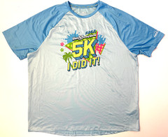 NEW Walt Disney World Shirt Adult XL Blue RunDisney Pluto 5K Finisher Running