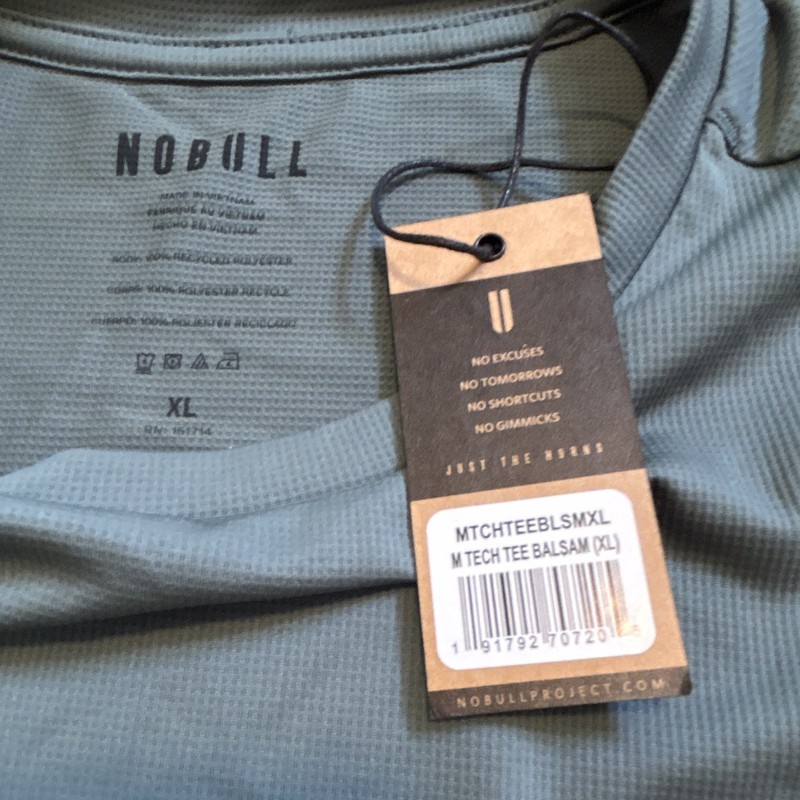 NOBULL Shirt Mens XL Gray Short Sleeve Athletic Performance Training Tee USA gallery