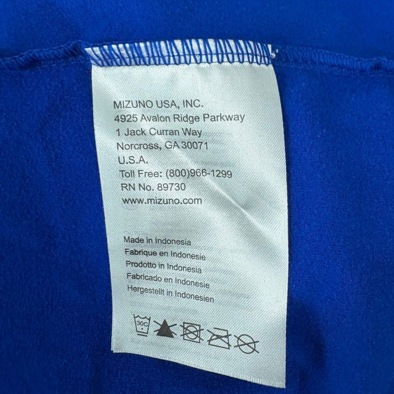 Mizuno Pullover Mens XXL Blue WarmaLite Quarter Zip Performance Athletic Top gallery