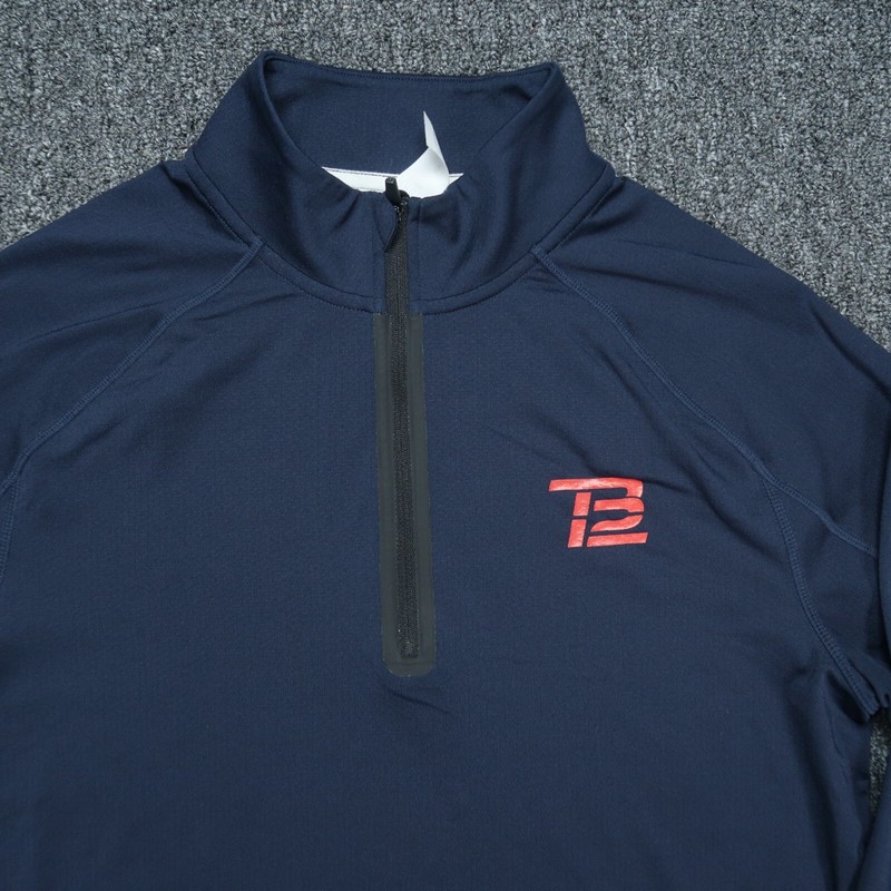 Rhone Pullover Mens Small Blue TB12 Tom Brady Boston Performance Quarter Zip gallery