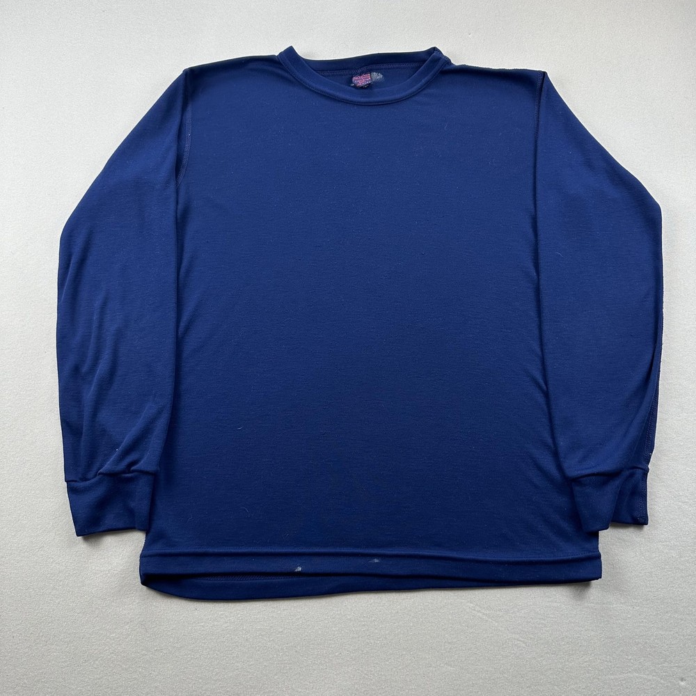 Vintage Patagonia Capilene Shirt Mens Small Blue Thermal Base Layer Made USA 90s