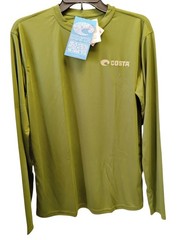 Costa Running Olive Drab Long Sleeve UPF 50+ Protection Shirt Size Small