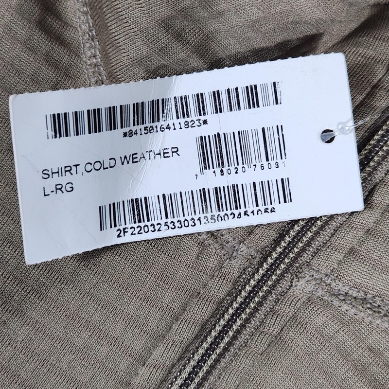 Cold Weather Gen III Pullover Mens Large Beige 1/4 Zip Fleece Base Layer gallery