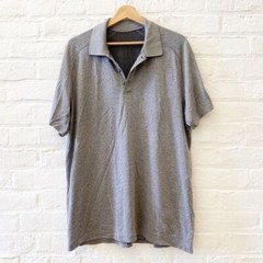Lululemon || Metal Vent Tech Polo Lighter Heather Gray XL