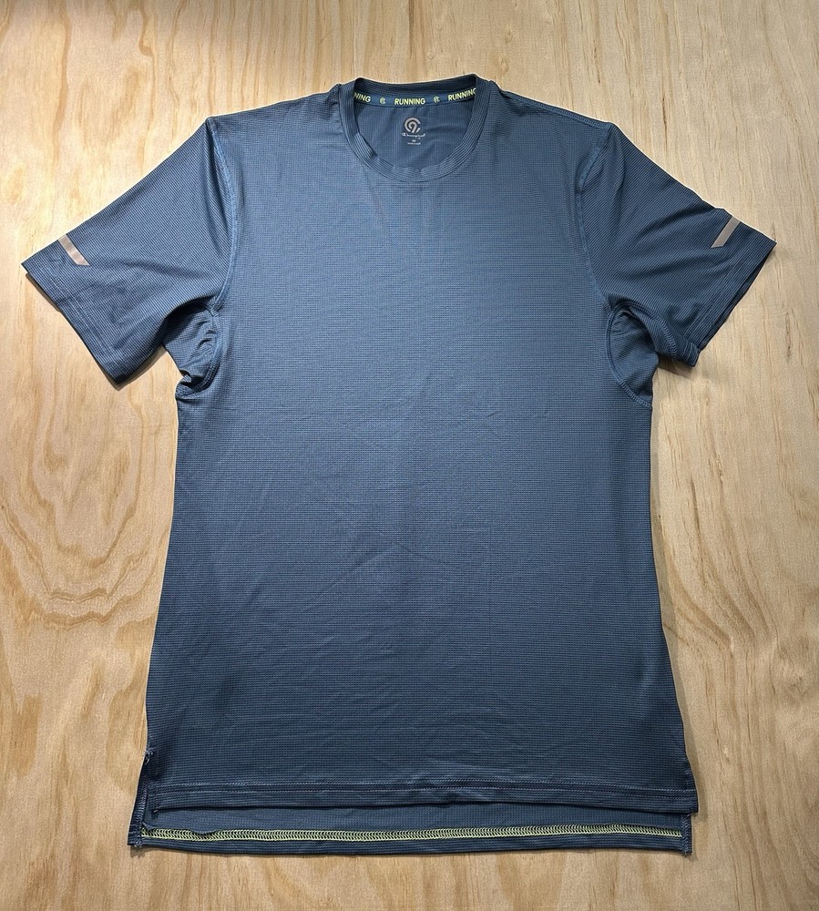 C9 by Champion Men’s Medium Shirt Blue Duo Dry Short Sleeve Running Athletic M