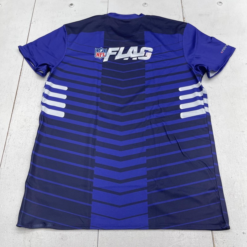 Baltimore Ravens Jersey Mens Medium Purple NFL Flag Football Reversible Russell gallery