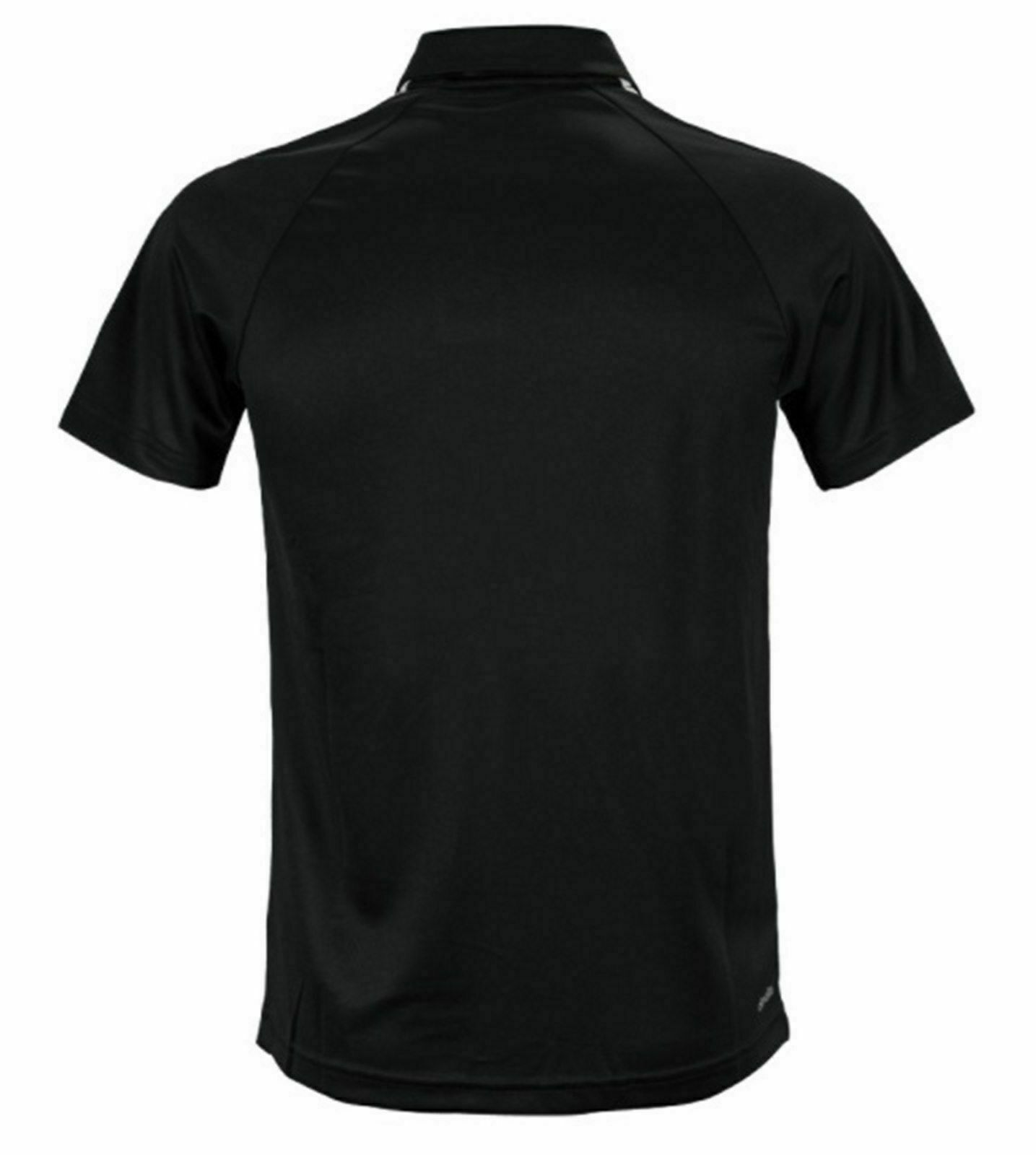 ADIDAS ClimaLite+ D2M 3S POLO Shirt - Men's M Medium (Black/White) NWT gallery