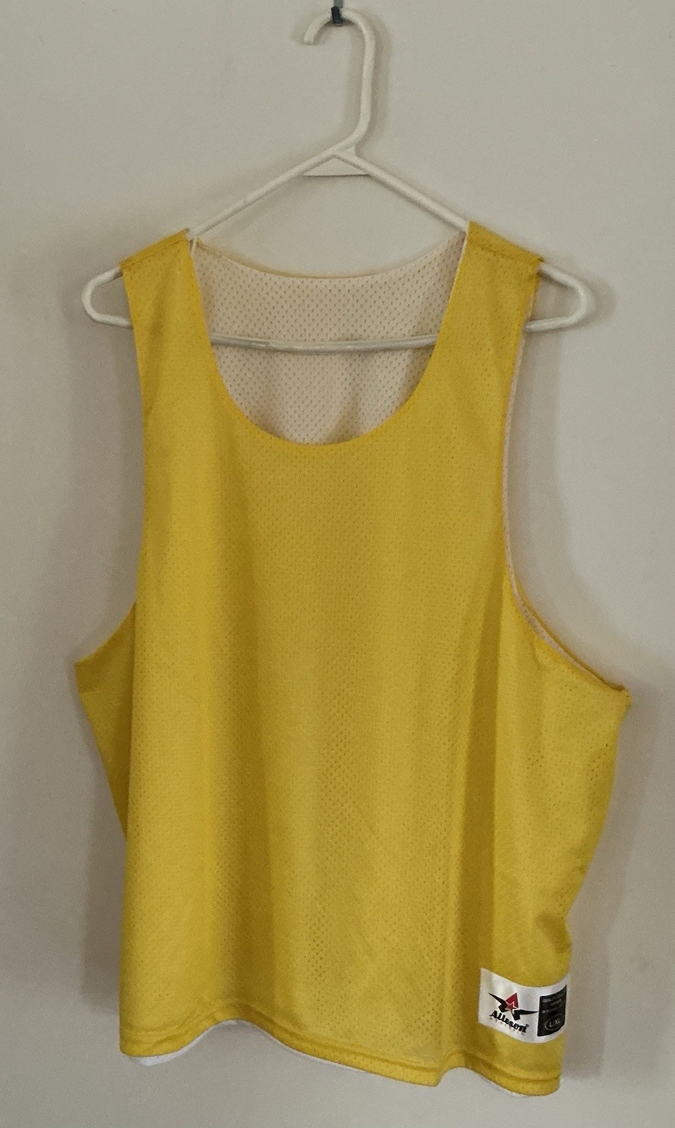Men’s Reversible Tank Top - Yellow/White - Alleson Athletic - Size L/XL - New gallery