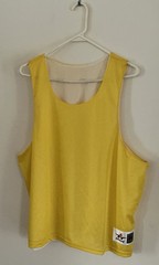 Men’s Reversible Tank Top – Yellow/White – Alleson Athletic – Size L/XL – New