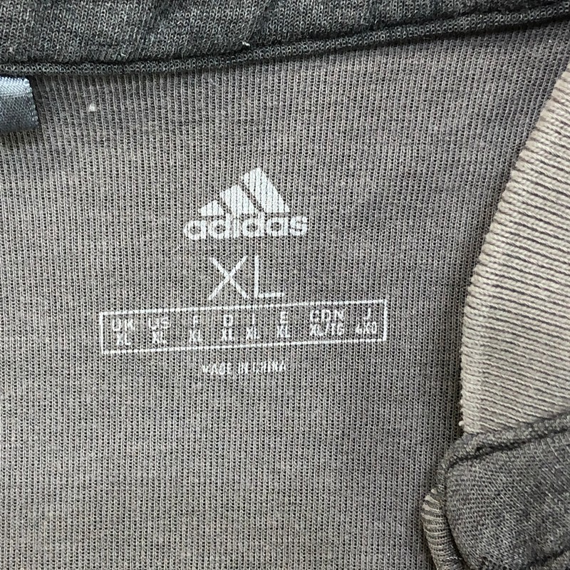 Adidas Pullover men's Extra Large Grey Quarter Zip Golf Performance Logo Sweater gallery