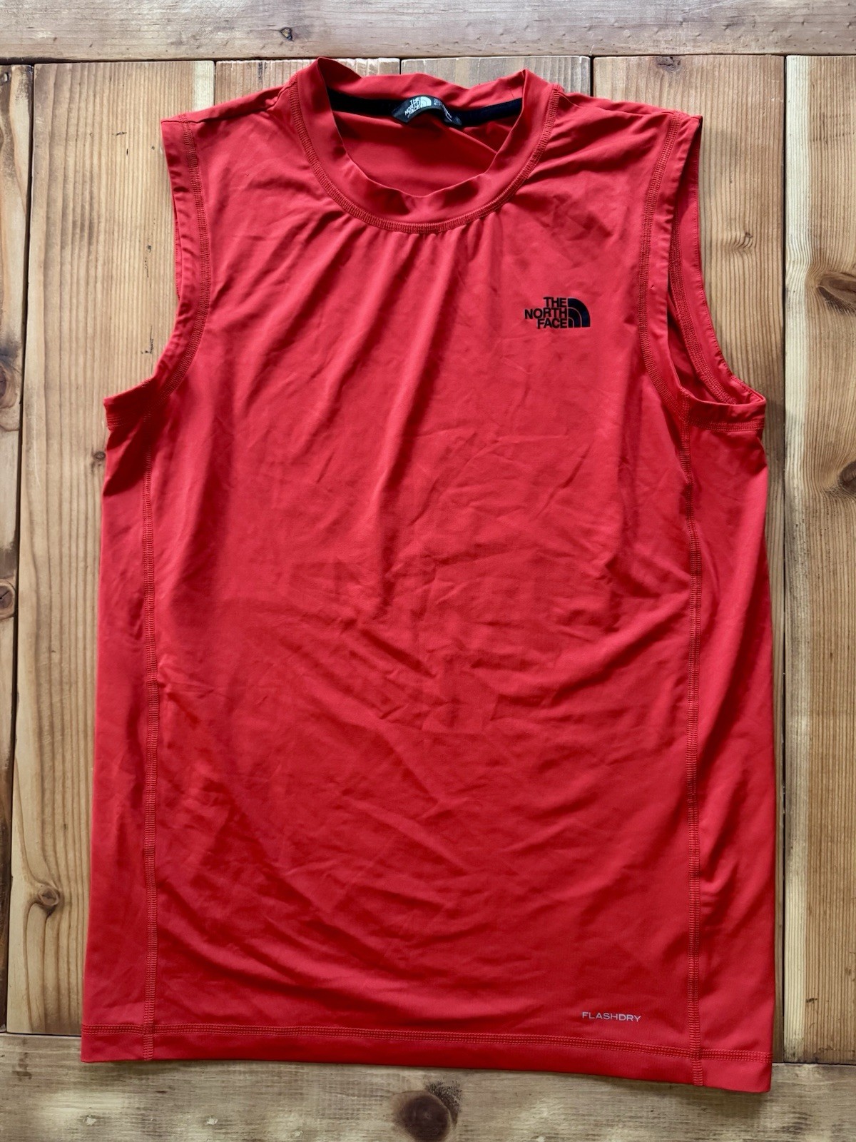 The North Face FlashDry Red Sleeveless Tank Top Men’s Small Athletic Quick Dry gallery