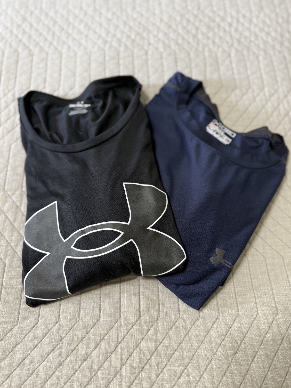 Under Armour Men’s Two Piece Tee Set Black/Blue Size 2XL gallery