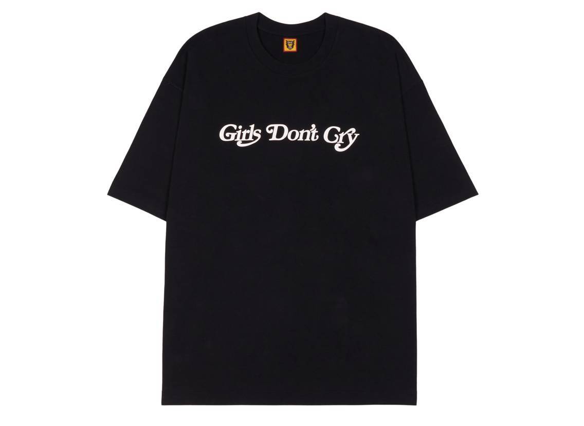HUMAN MADE Girls Don'T Cry Graphic T-Shirt Tee Black White Size S-2XL Brand New gallery