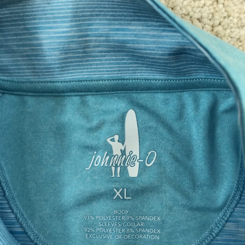 Johnnie-O Bert Performance 1/4 Zip Pullover Mens XL Blue gallery